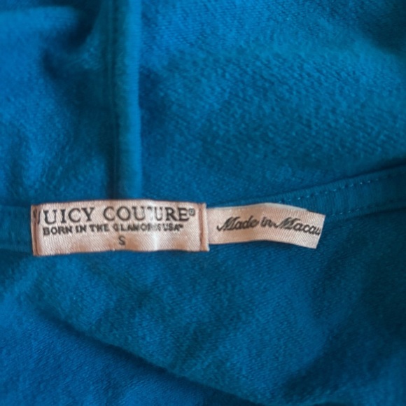 Womens Juicy Couture Blue Zip-Up Hoodie Jacket – Size Small - Picture 5 of 9